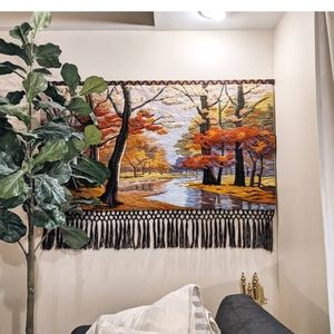 Vintage Yarn Weave Tapestry